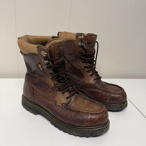 L.L. Bean Kangaroo Upland Hunter Leather Boots Gore-Tex Vibram Sole Men 9.5 GUC - Picture 3 of 12
